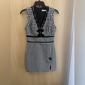 nwt Avec Les Filles Bow Tweed Dress 2